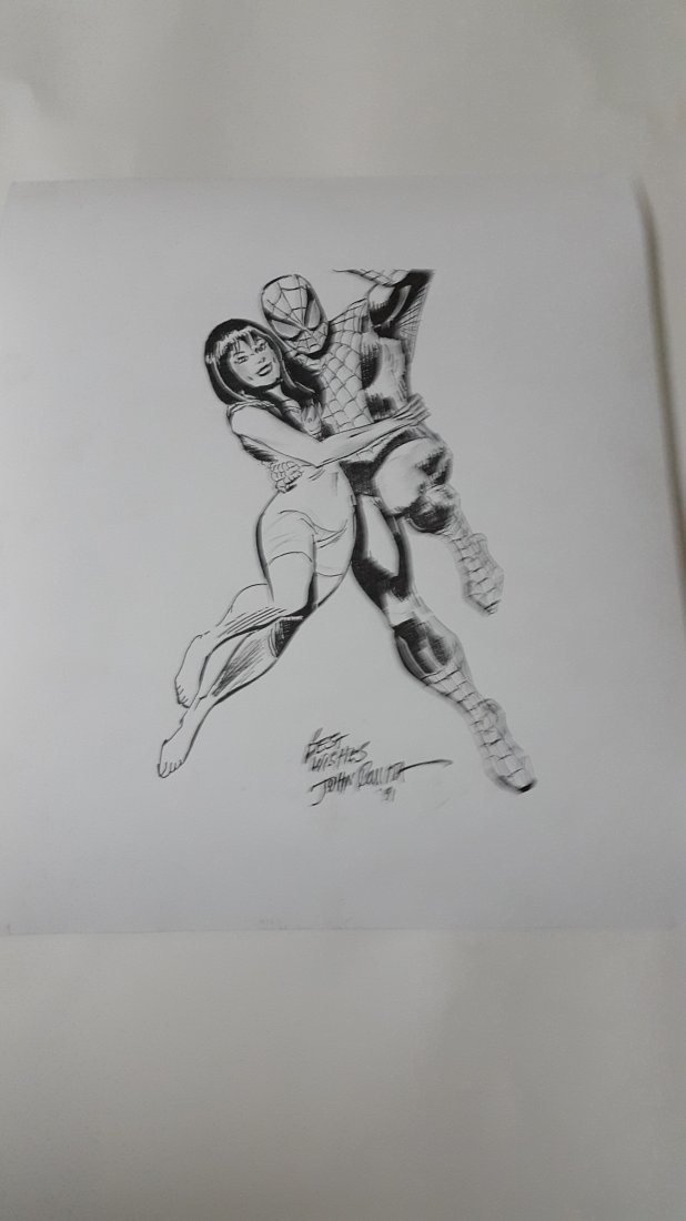 JOHN ROMITA Sr. Amazing Spiderman cover Signed (1 of 3)