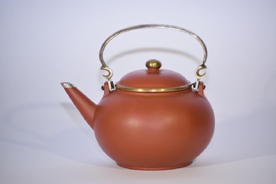 Qing Chinese YiXing ZiSha Teapot, Marked Gong Ju (1 of 7)