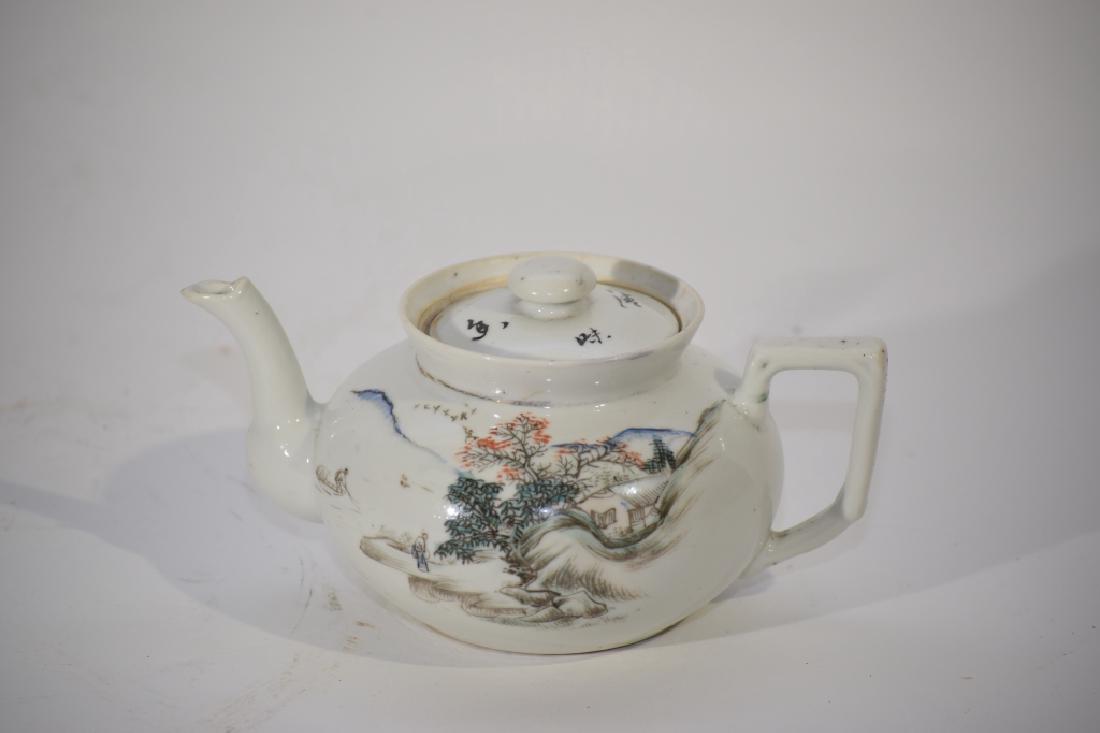 Republic Chinese Famille Rose Tea Pot (1 of 4)