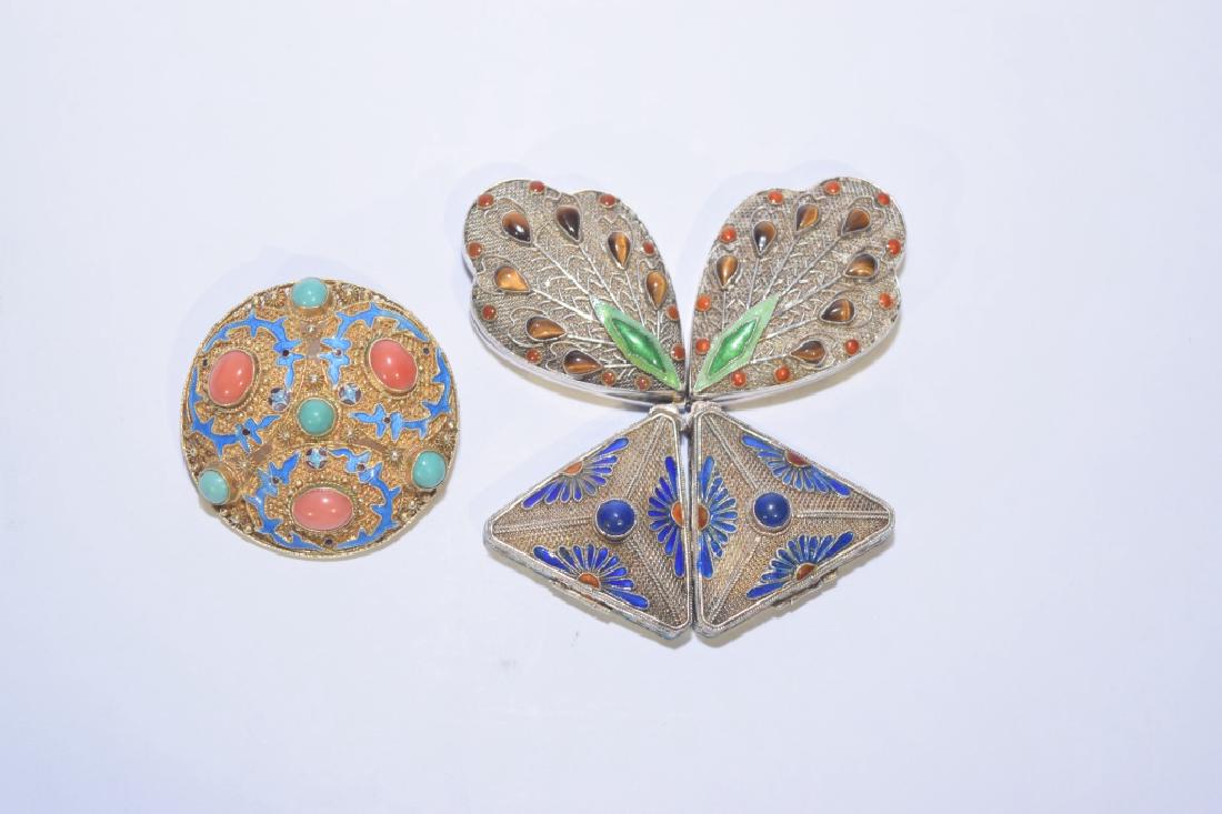 Group of Chinese Enamel over Silver Objects (1 of 6)
