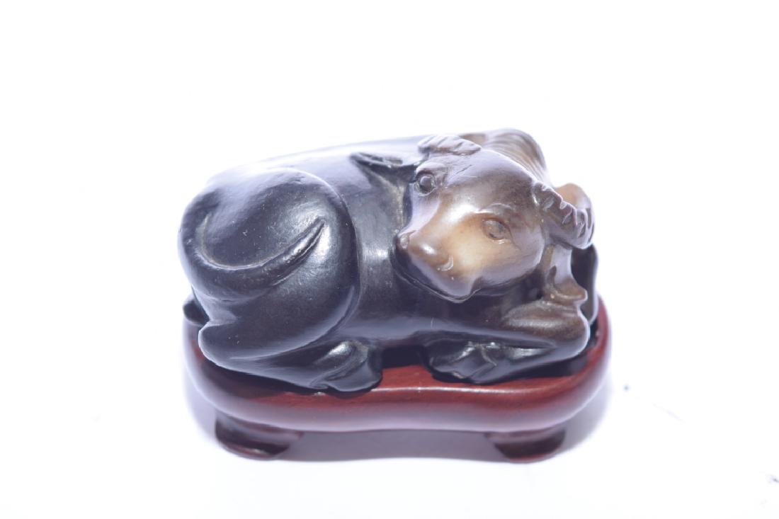 Ming or Qing Chinese Jade Carved Ox (1 of 4)