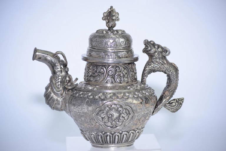 Tibetan Silver Teapot