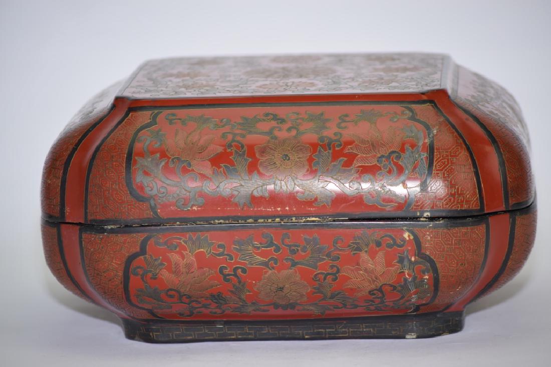 Chinese Red Lacquer Box (1 of 7)