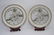 Pair of Qing Chinese Ink Glaze Plates