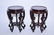 Pair of Chinese Wood Carved Flower Pot Stands