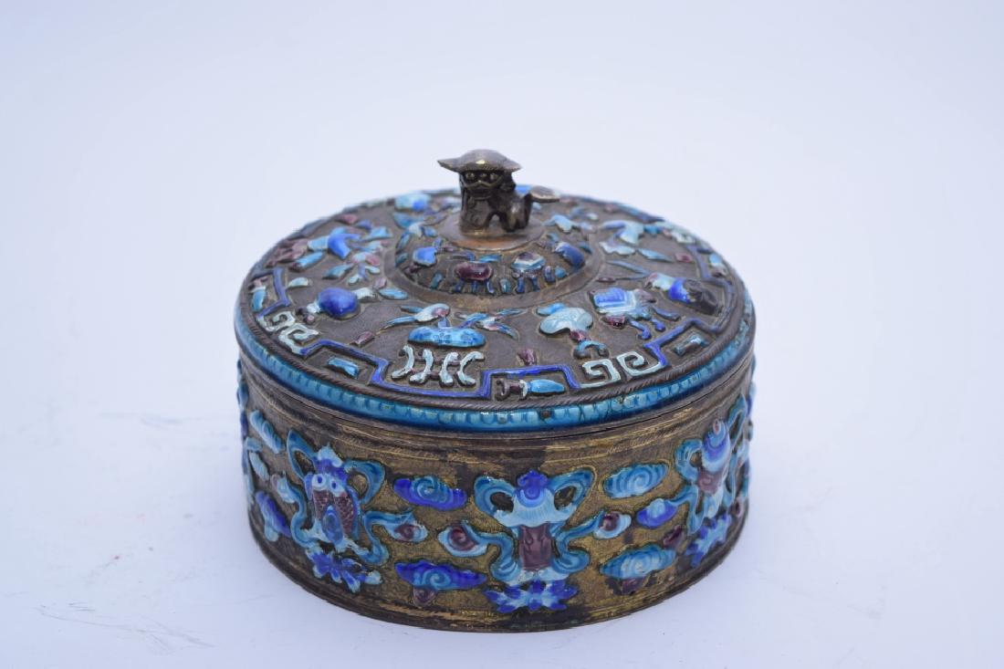 Chinese Enamel over Bronze Box (1 of 4)