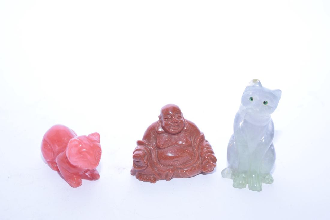 Three Chinese Precious Stone Carvings (1 of 1)