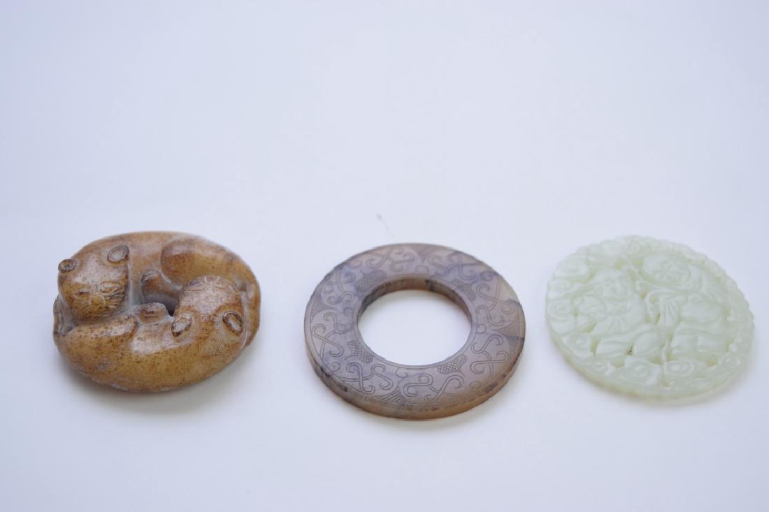 Group of Chinese Jade Carved Amulets (1 of 3)