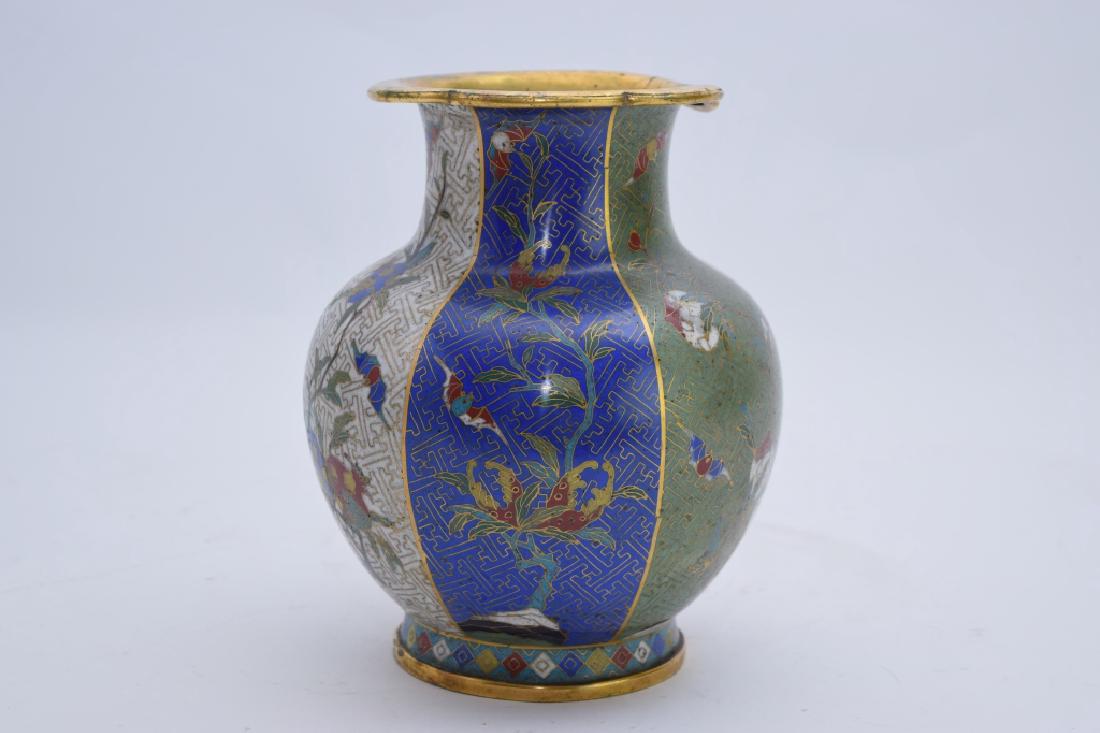 Mid-Qing Chinese Cloisonne Zun Vase (1 of 6)