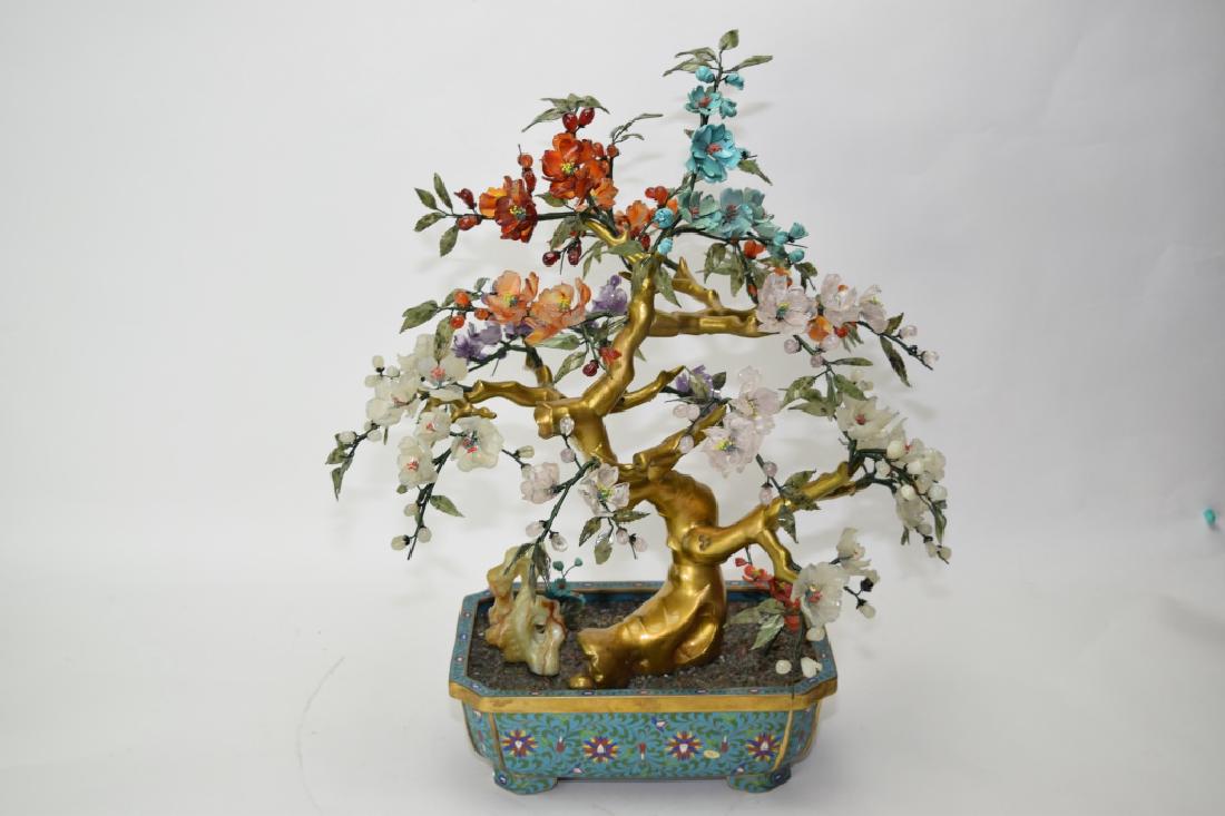 Chinese Jade, Turquoise, Agate, and Coral Tree (1 of 9)