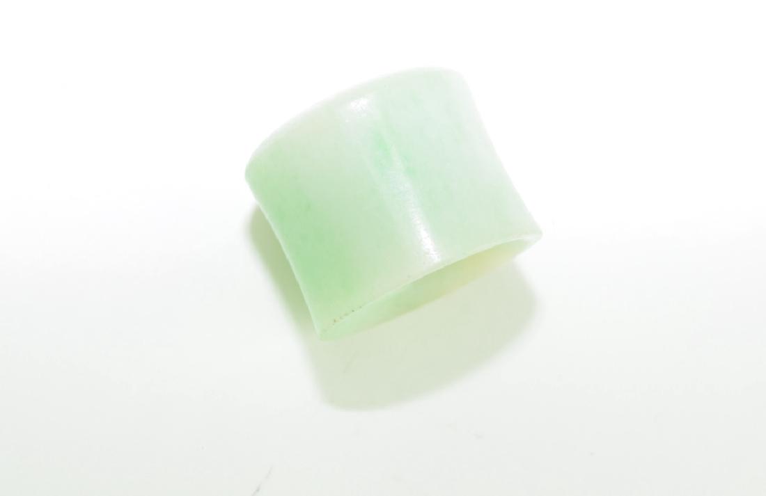 Qing Chinese Jadeite Carved Archer's Ring (1 of 3)
