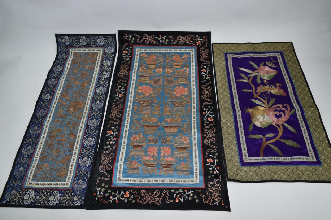 Three Qing Chinese Embroideries (1 of 4)