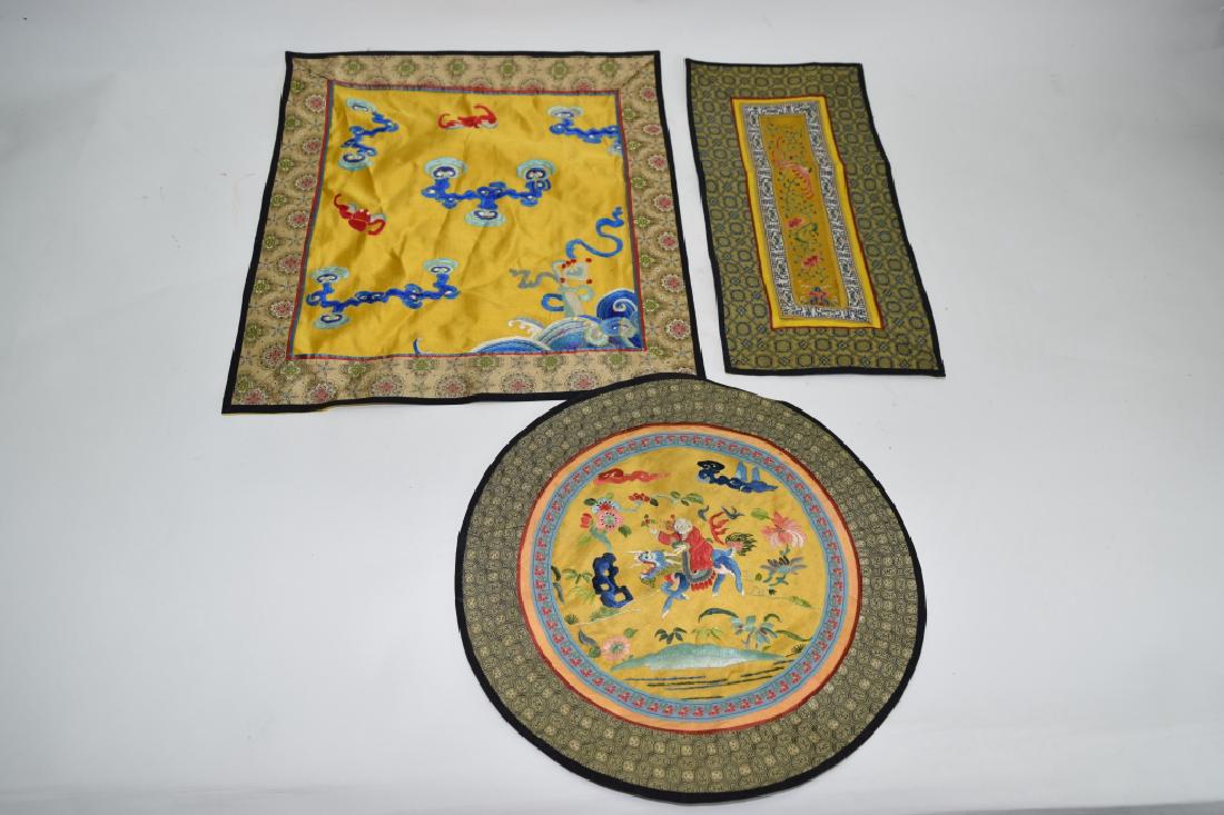 Three Qing Chinese Embroideries (1 of 4)