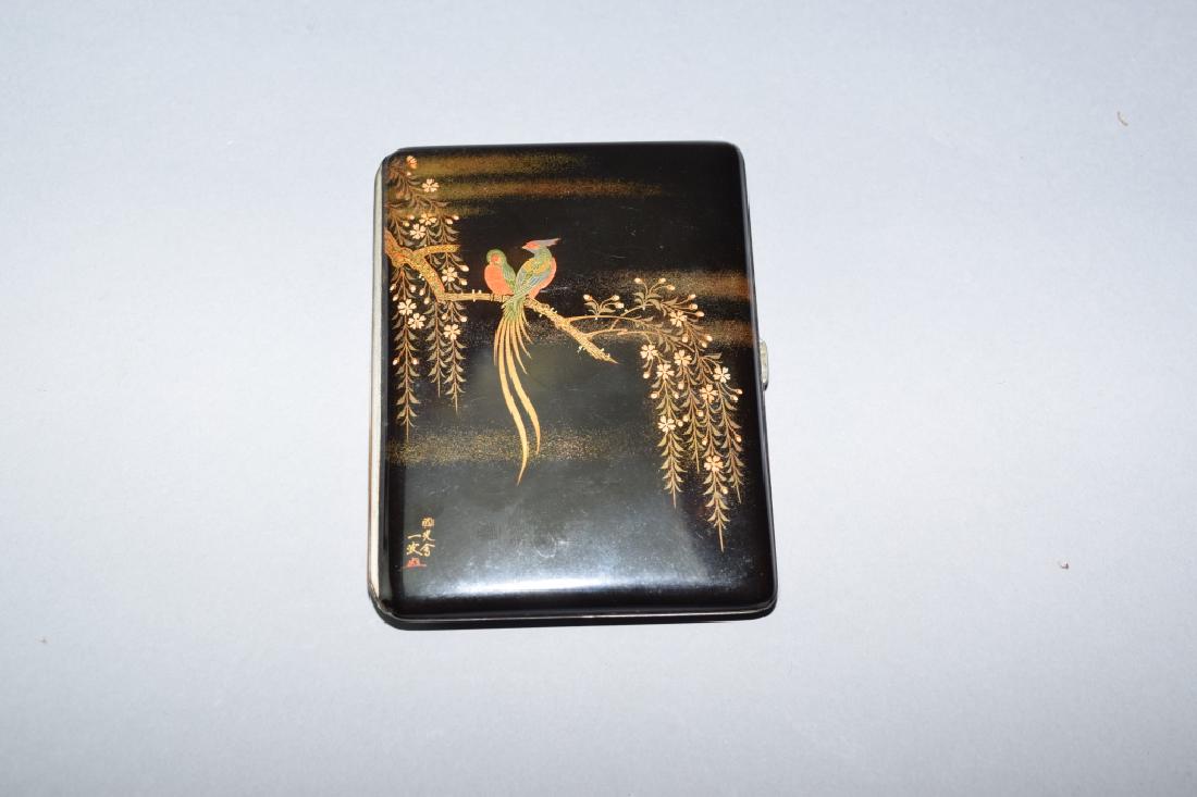 Japanese Enamel on Bronze Card Box (1 of 4)