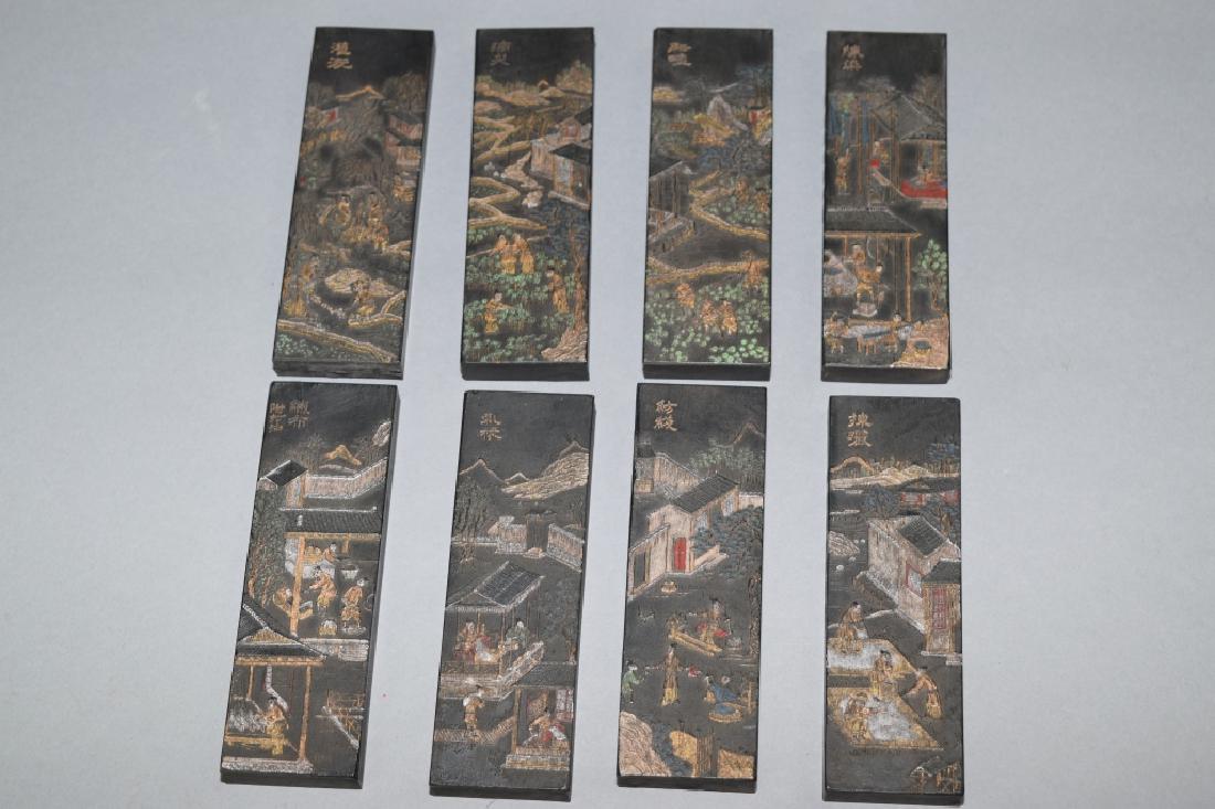 Group of Eight Chinese Ink Blocks (1 of 7)