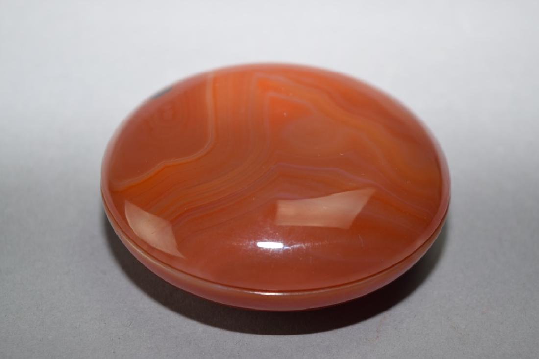 Chinese Agate Carved Stamp Ink Box (1 of 3)