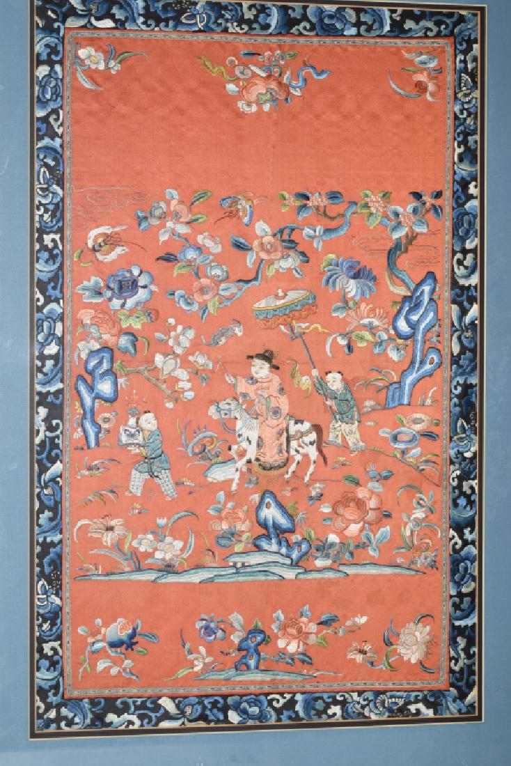 Chinese Embroidery of Traveling Scholar with Boys (1 of 4)