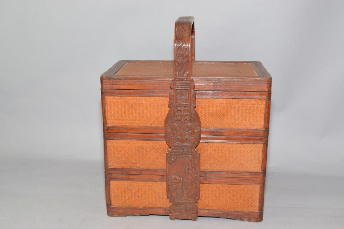 Chinese Bamboo Woven Food Box (1 of 4)