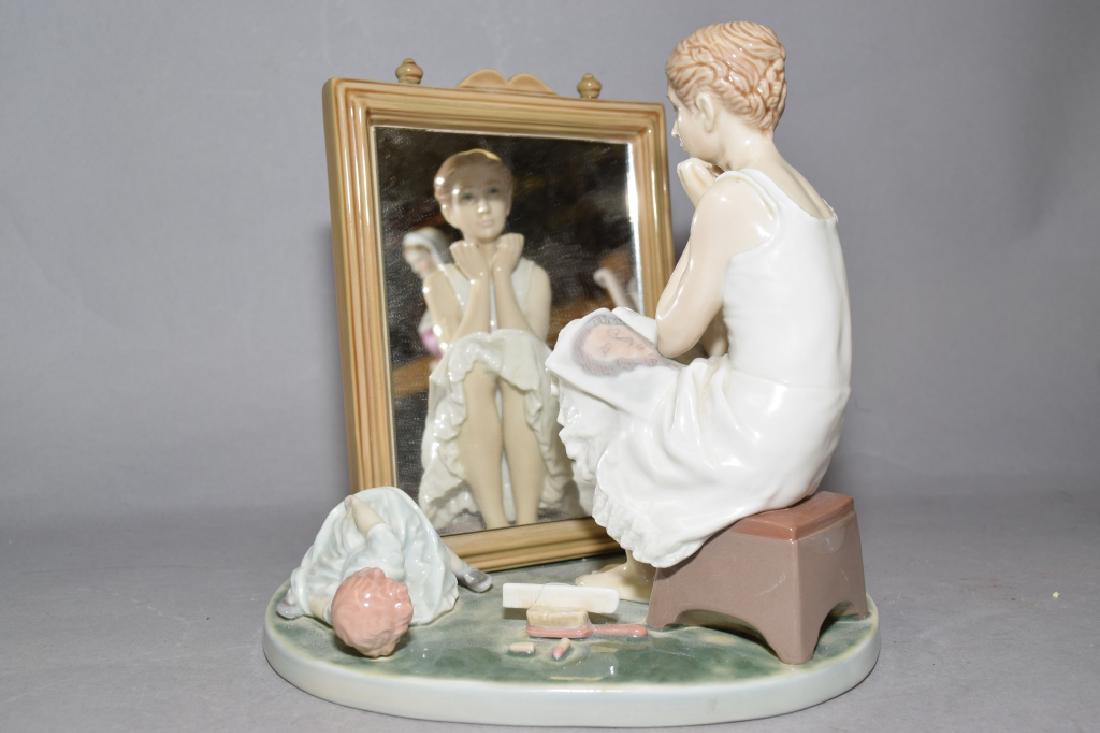 Lladro Young Girl Looking Into the Mirror (1 of 6)