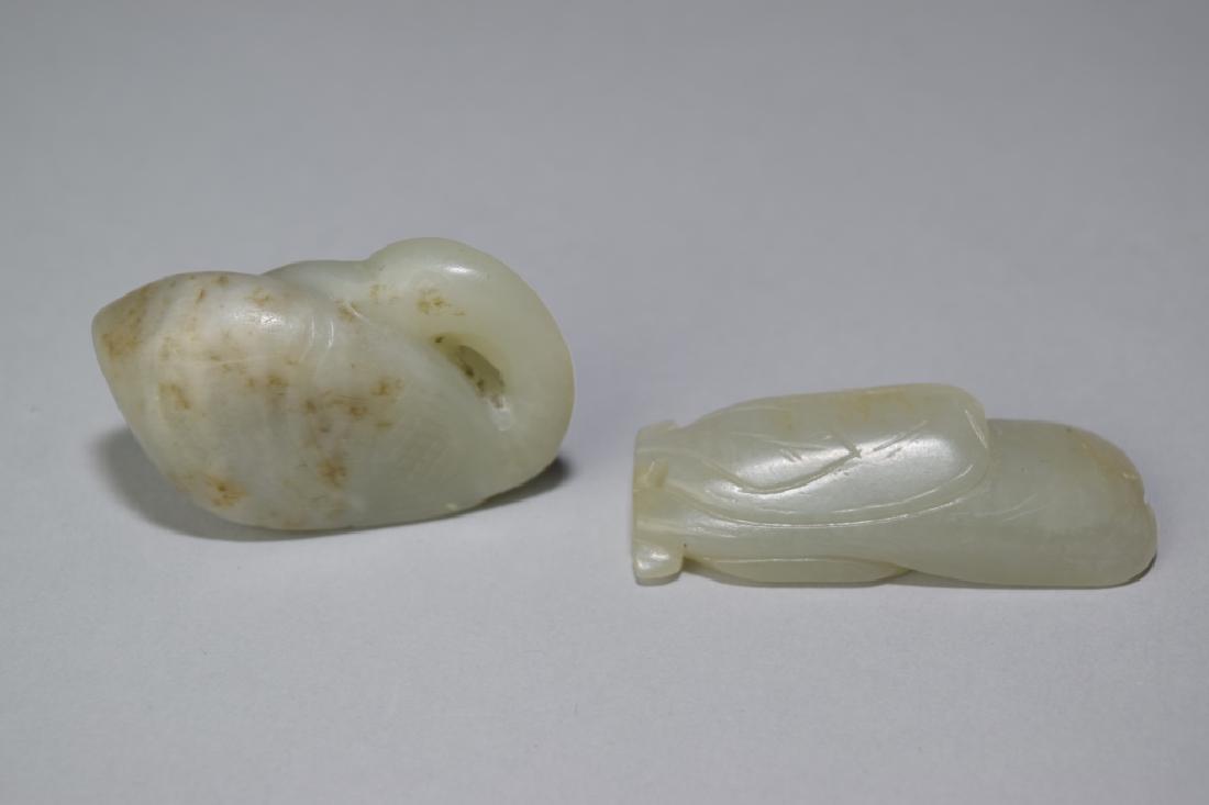 Two Chinese Jade Carved Amulets (1 of 2)