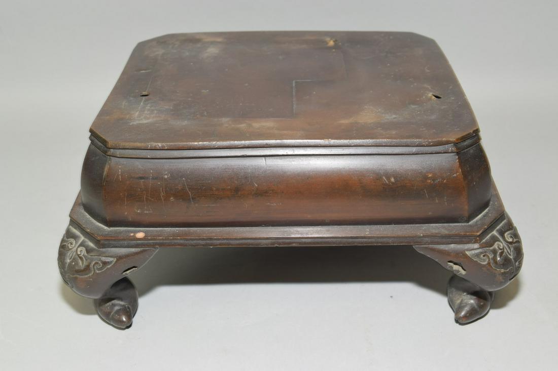 19th C. Chinese Bronze Stand (1 of 3)