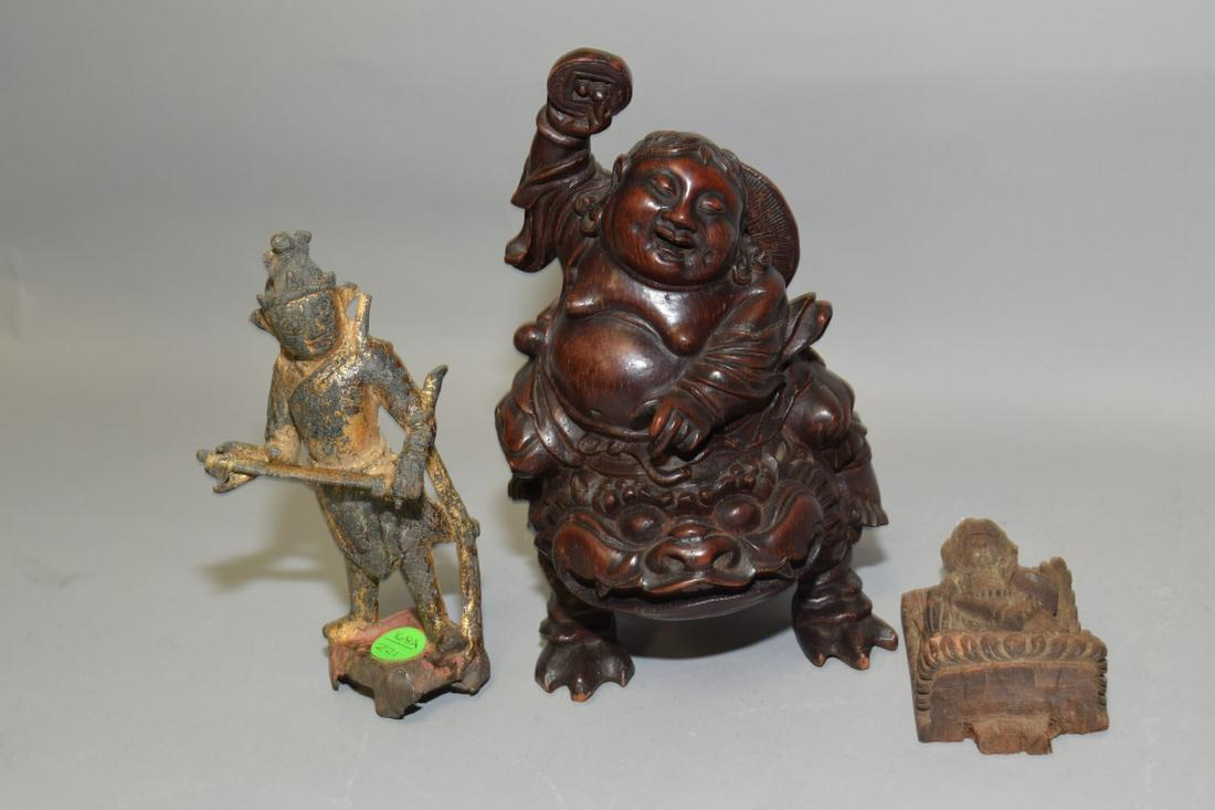 Chinese Bamboo Carving and Two Figures (1 of 1)