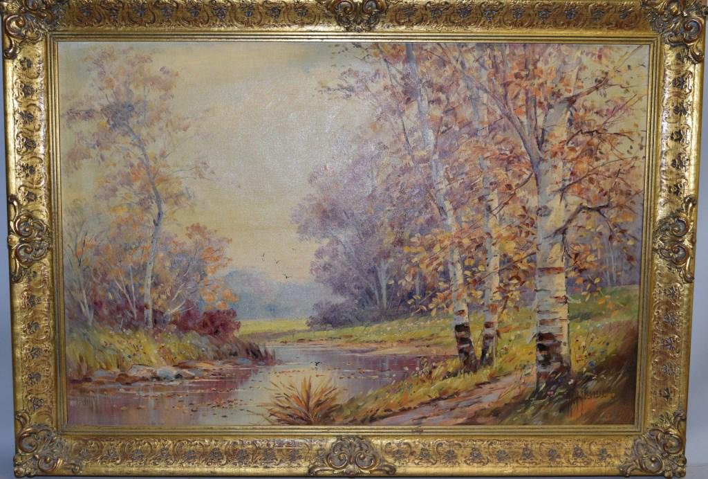Original H. Melville "Autumn" Oil on Canvas (1 of 8)