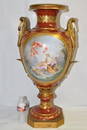 Exquisite Large Sevres Vase, Painting Signed Morin