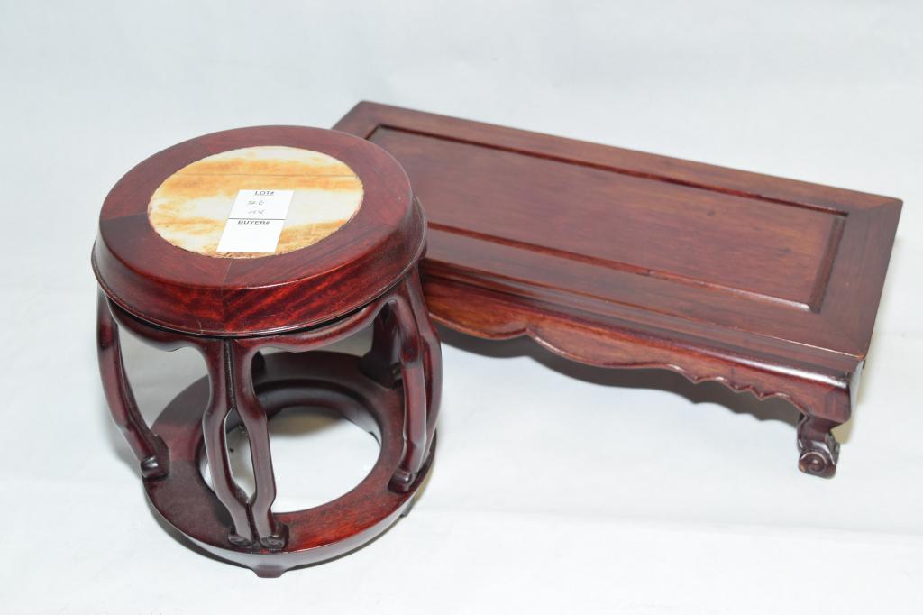 Two Chinese Wood Carved Stands (1 of 4)