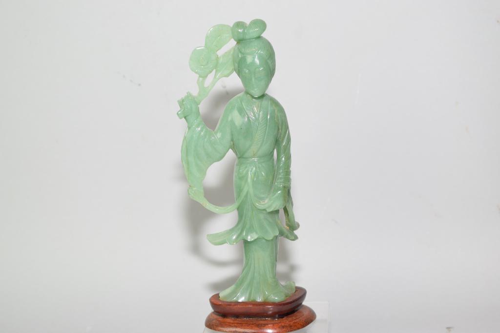 Chinese Jade/Jadeite Carved Figure (1 of 4)