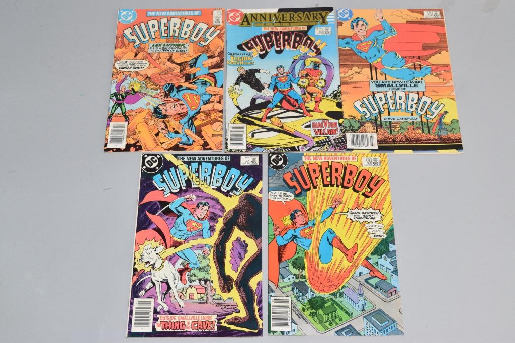 Lot of 5 Vintage DC Comic Books SUPERBOY (1 of 3)