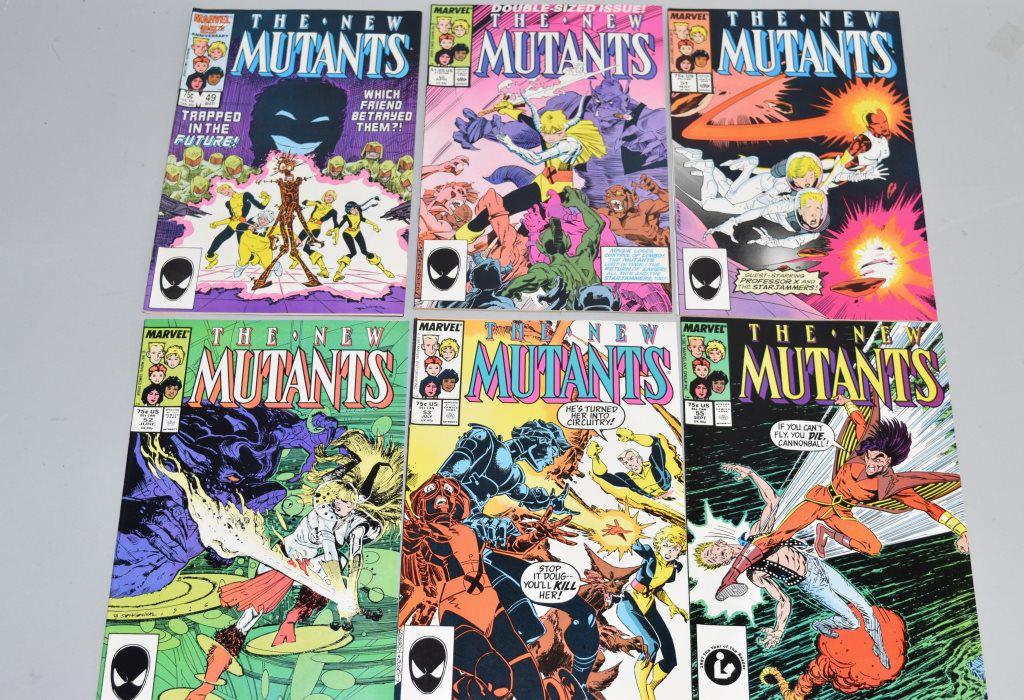 Lot of 6 Vintage Marvel Comic Books THE NEW MUTANS (1 of 3)