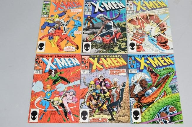Lot of 6 Vintage Marvel Comic Books X MEN (1 of 3)