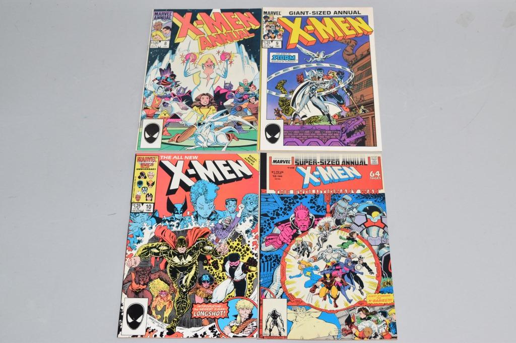 Lot of 4 Vintage Marvel Comic Books X MEN (1 of 3)