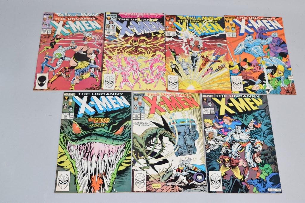 Lot of 7 Vintage Marvel Comic Books X MEN (1 of 4)