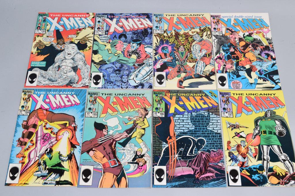 Lot of 8 Vintage Marvel Comic Books X MEN (1 of 5)