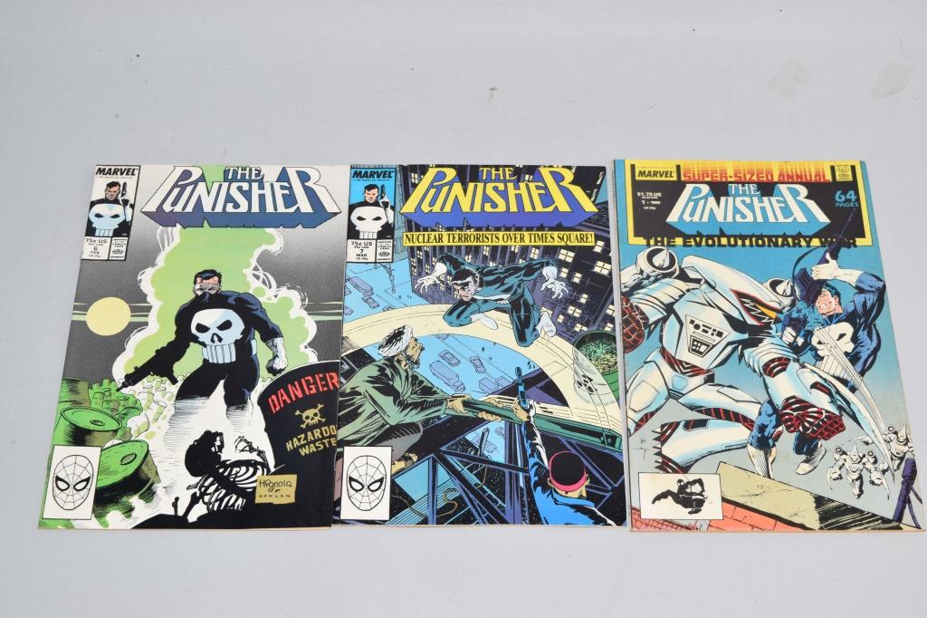 Lot of 3 Vintage Marvel Comic Books THE PUNISHER (1 of 3)