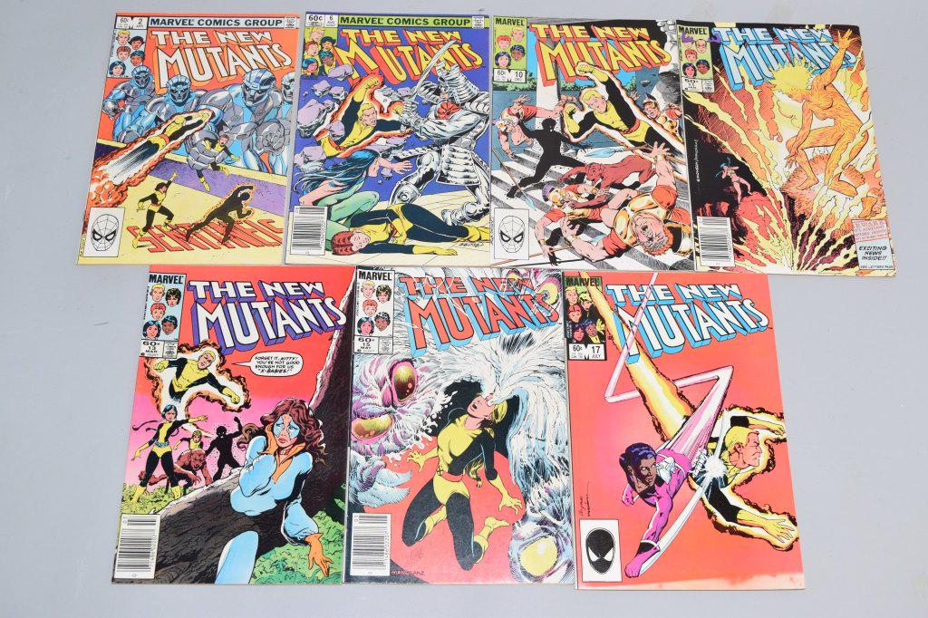 Lot of 7 Vintage Marvel Comic Books THE NEW MUTANT (1 of 4)