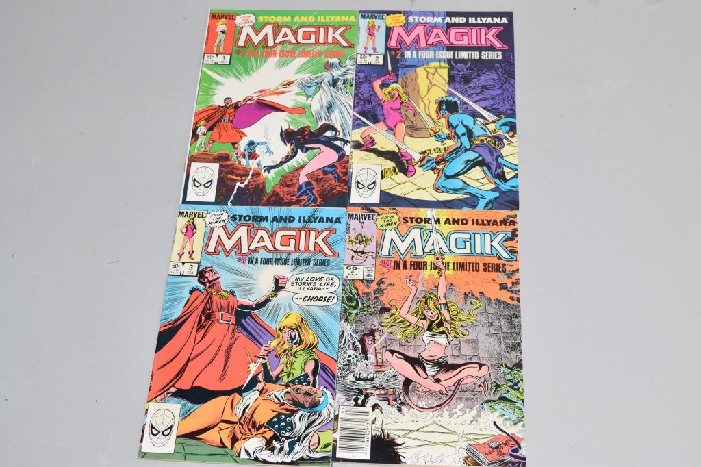 Lot of 4 Vintage Marvel Comic Books MAGIK (1 of 3)