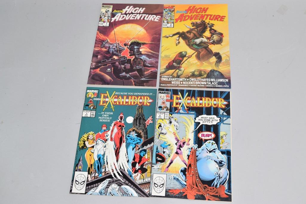 Lot of 4 Vintage Marvel Comic Books HIGH ADVENTUR (1 of 3)