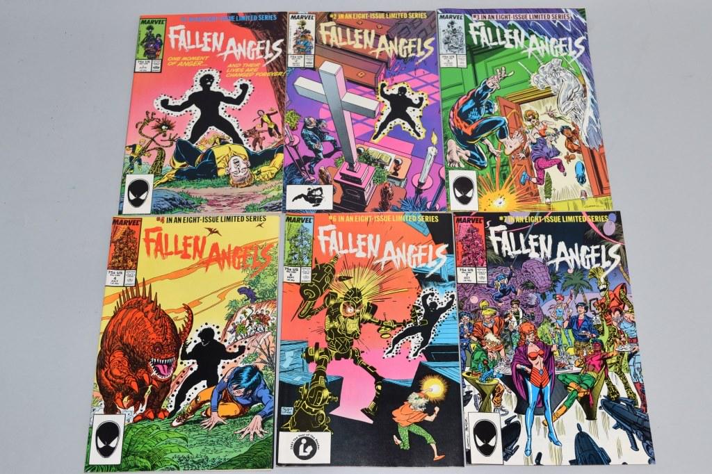 Lot of 6 Vintage Marvel Comic Books FALLEN ANGELS (1 of 3)