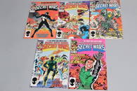 Lot of 5 Vintage Marvel Comic Books SECRET WARS