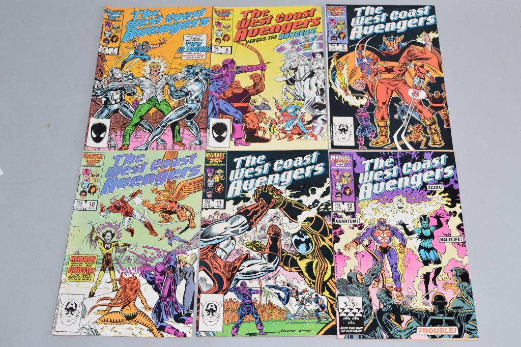 Lot of 6 Vintage Marvel Comic Books THE WEST COAST (1 of 3)