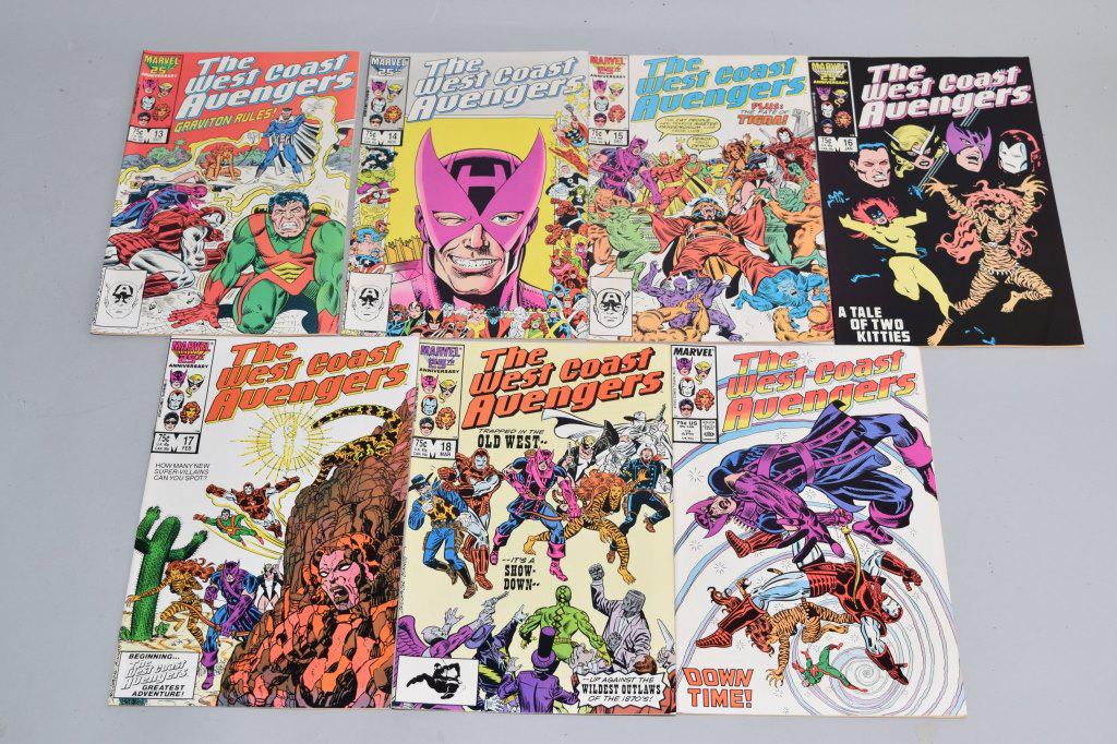 Lot of 7 Vintage Marvel Comic Books THE WEST COAST (1 of 4)