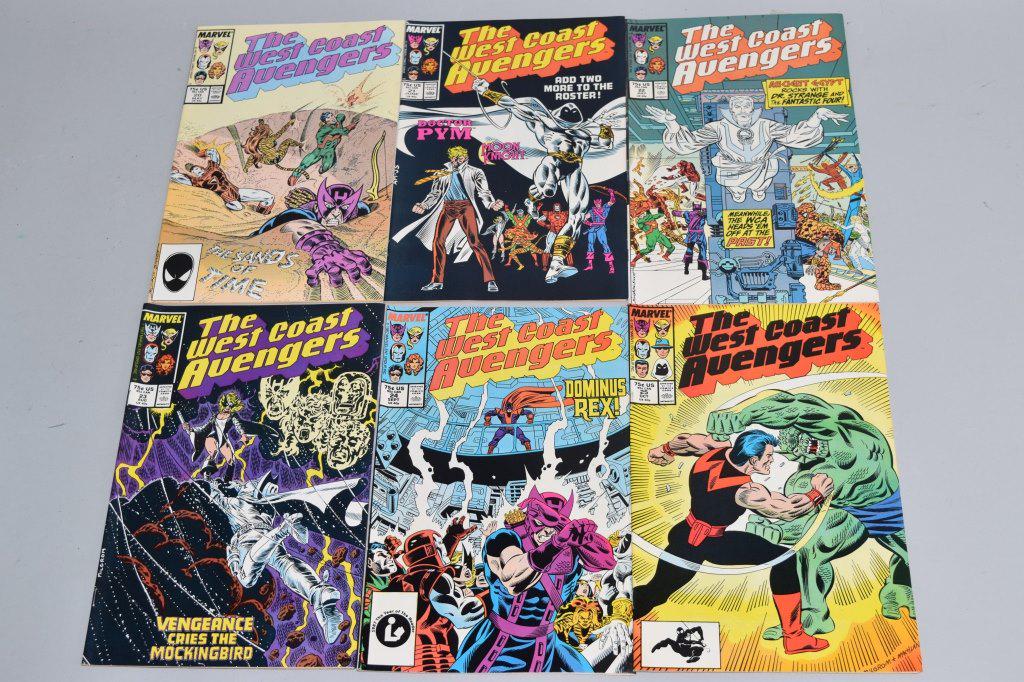 Lot of 6 Vintage Marvel Comic Books THE WEST COAST (1 of 3)