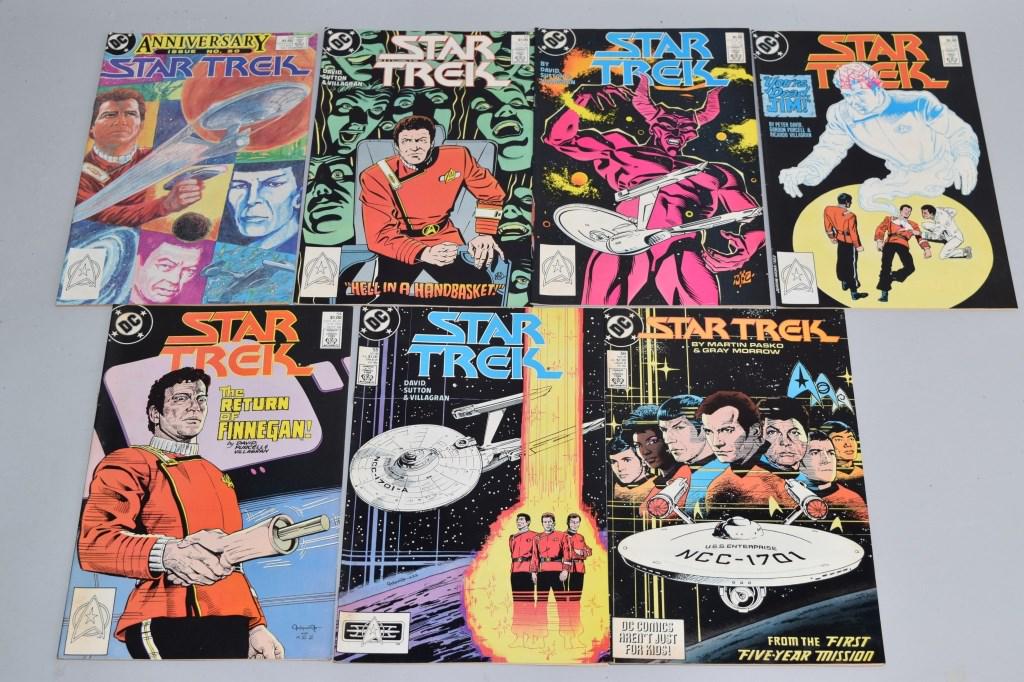 Lot of 7 Vintage DC Comic Books STAR TREK (1 of 5)