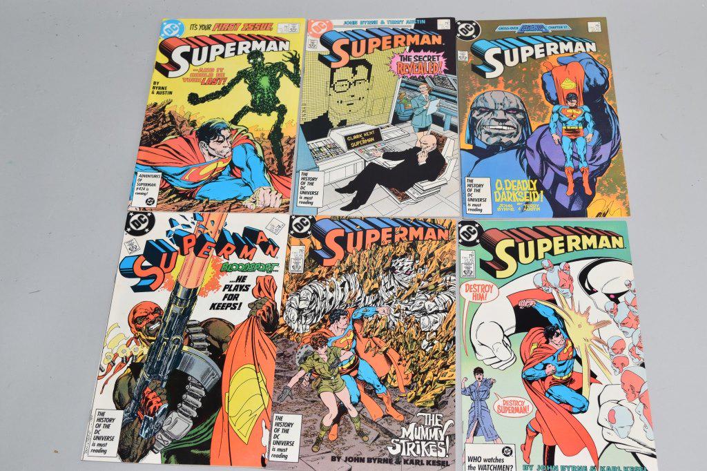 Lot of 6 Vintage DC Comic Books SUPERMAN (1 of 3)
