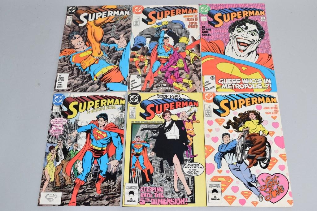 Lot of 6 Vintage DC Comic Books SUPERMAN (1 of 3)