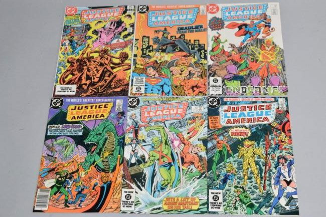 Lot of 6 Vintage DC Comic Books JUSTICE LEAGUE AME (1 of 3)