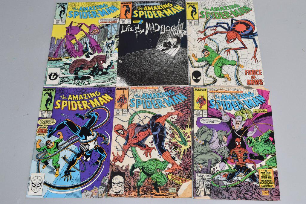 Lot of 6 Vintage DC Comic Books AMAZING SPIDERMAN (1 of 3)